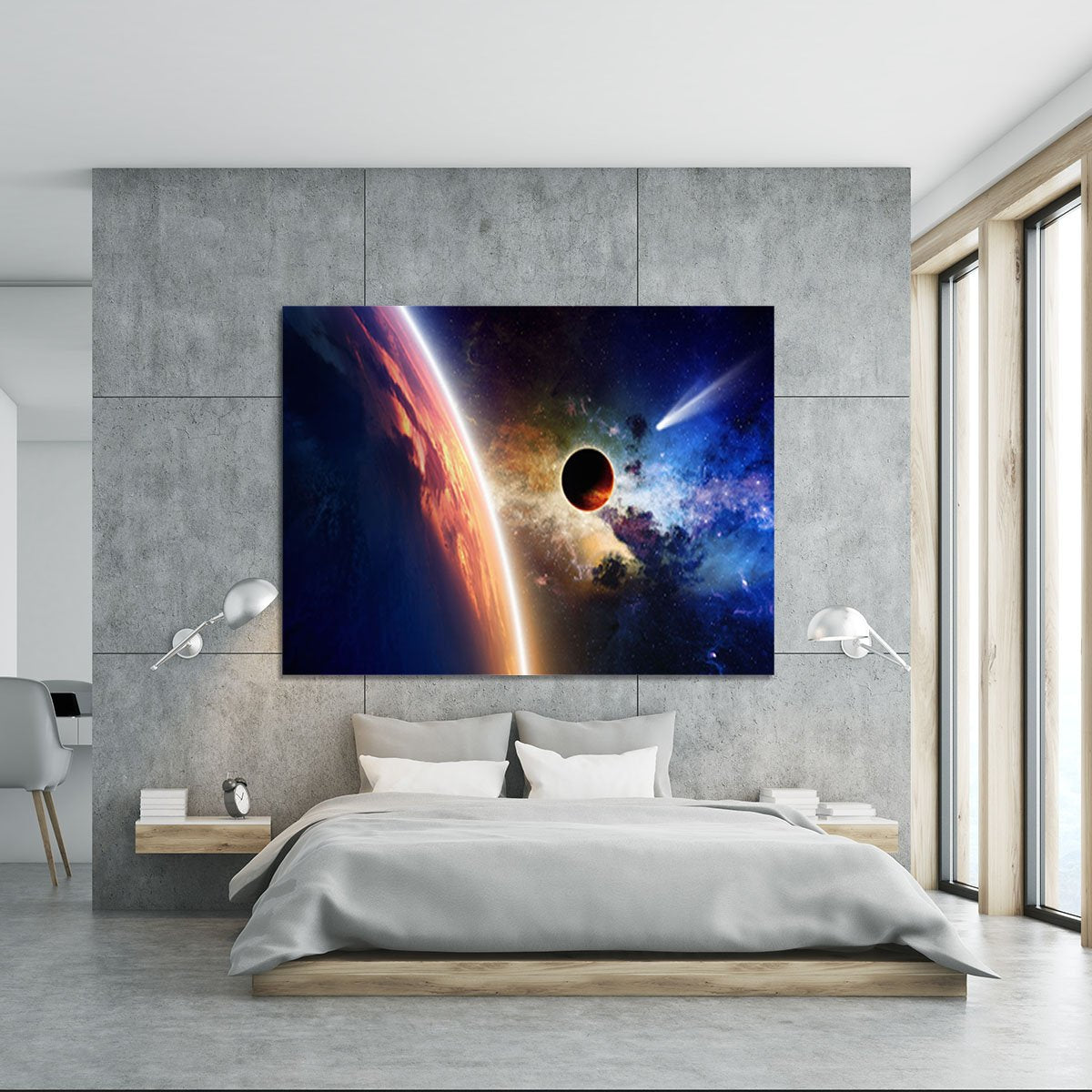 Abstract scientific background Canvas Print or Poster