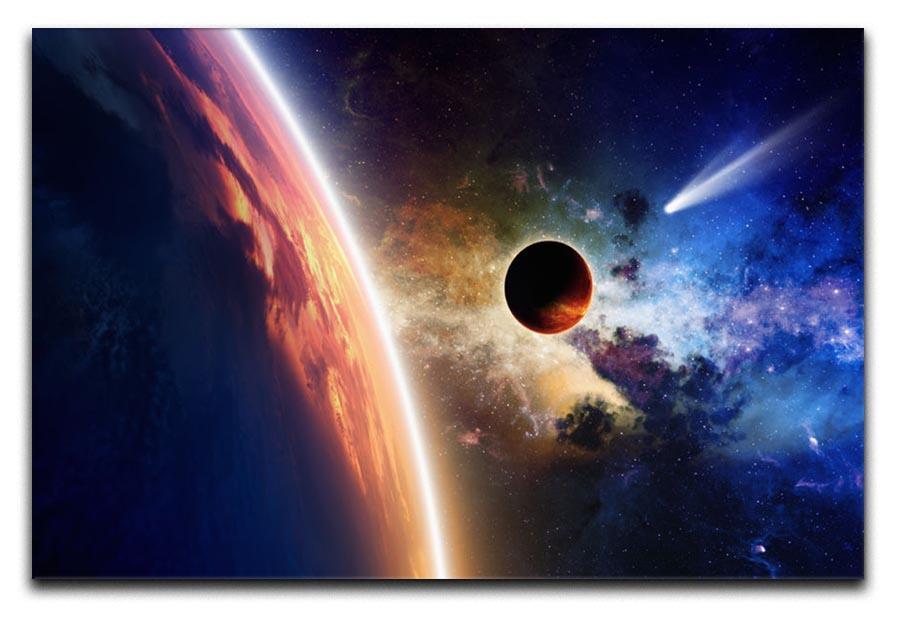 Abstract scientific background Canvas Print or Poster  - Canvas Art Rocks - 1