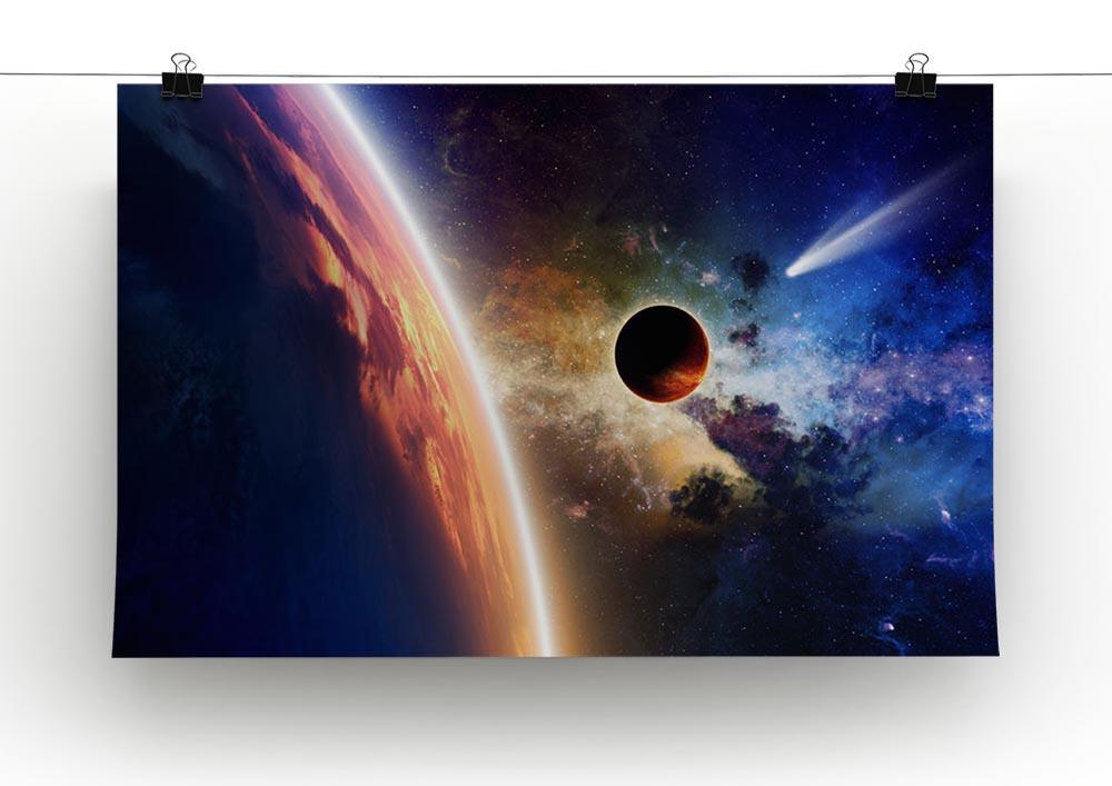 Abstract scientific background Canvas Print or Poster - Canvas Art Rocks - 2