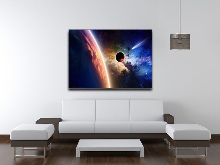 Abstract scientific background Canvas Print or Poster - Canvas Art Rocks - 4
