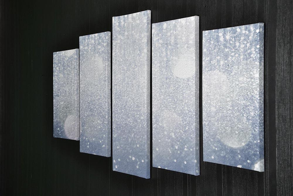 Abstract silver lights 5 Split Panel Canvas  - Canvas Art Rocks - 2