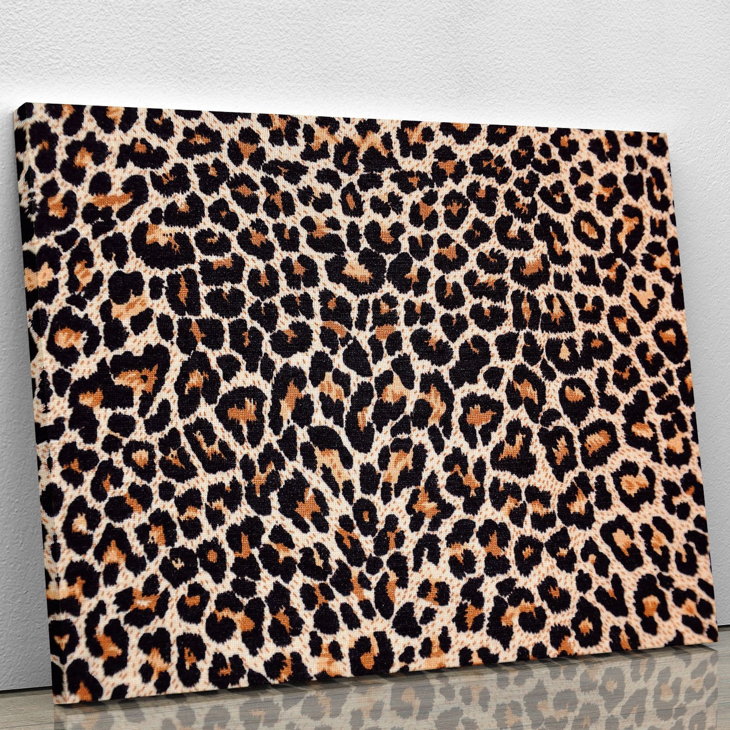 Abstract texture of leopard Canvas Print or Poster