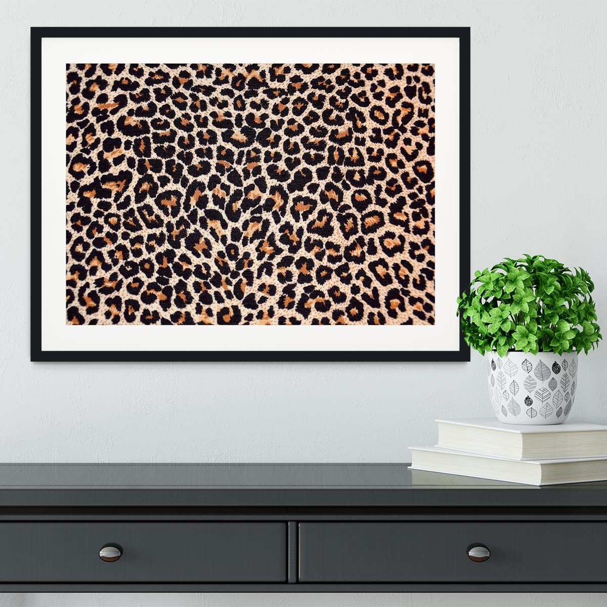 Abstract texture of leopard Framed Print - Canvas Art Rocks - 1