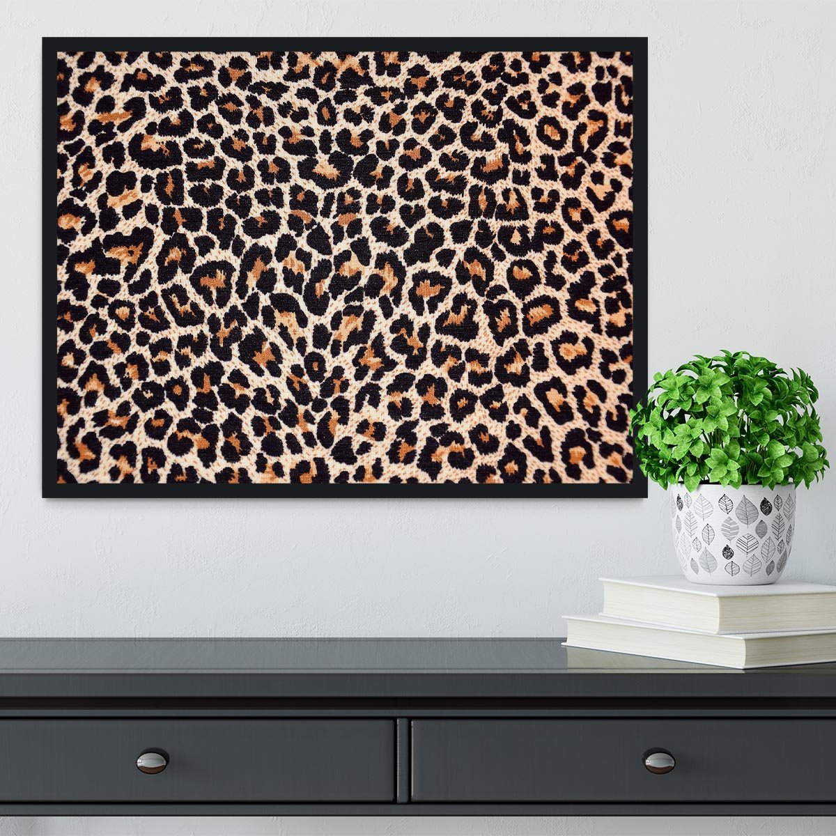 Abstract texture of leopard Framed Print - Canvas Art Rocks - 2
