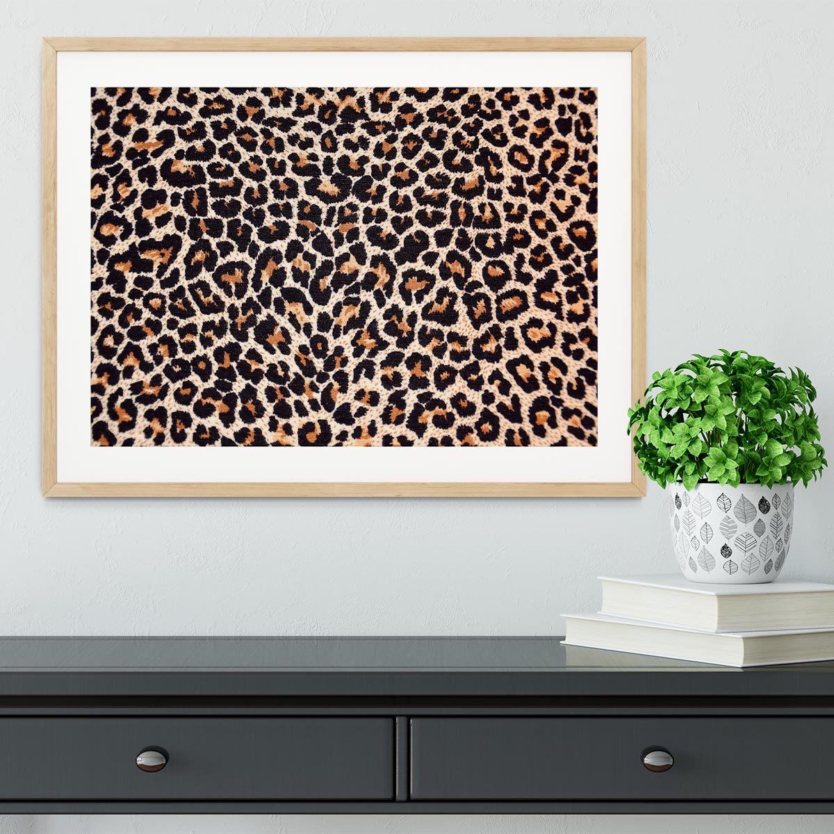 Abstract texture of leopard Framed Print - Canvas Art Rocks - 3