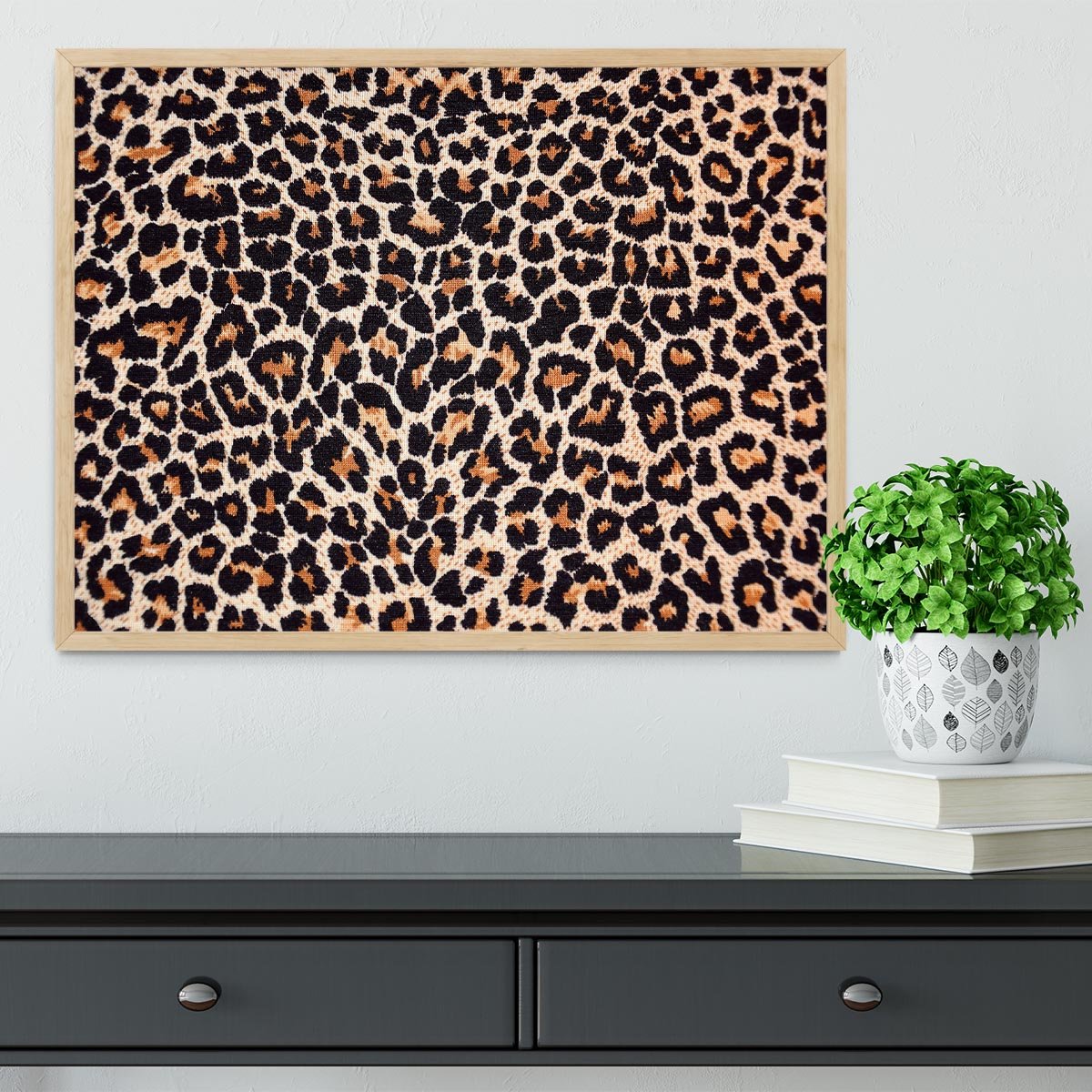 Abstract texture of leopard Framed Print - Canvas Art Rocks - 4