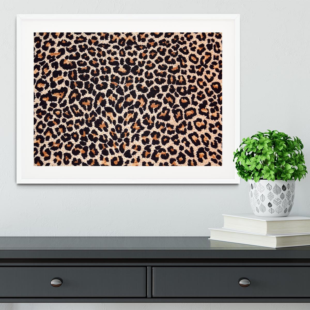 Abstract texture of leopard Framed Print - Canvas Art Rocks - 5