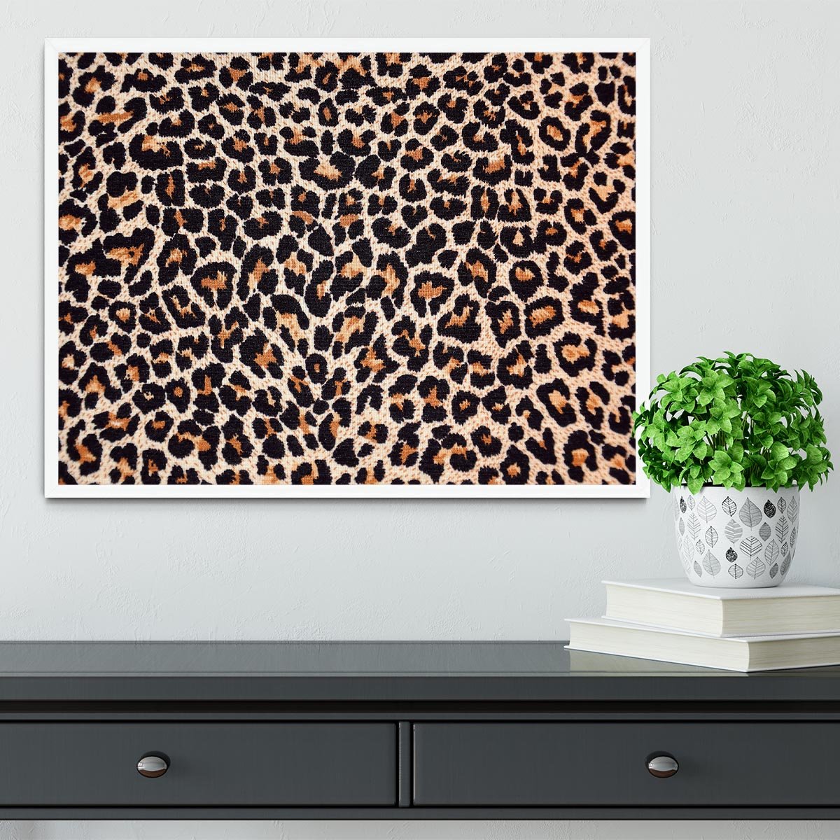 Abstract texture of leopard Framed Print - Canvas Art Rocks -6