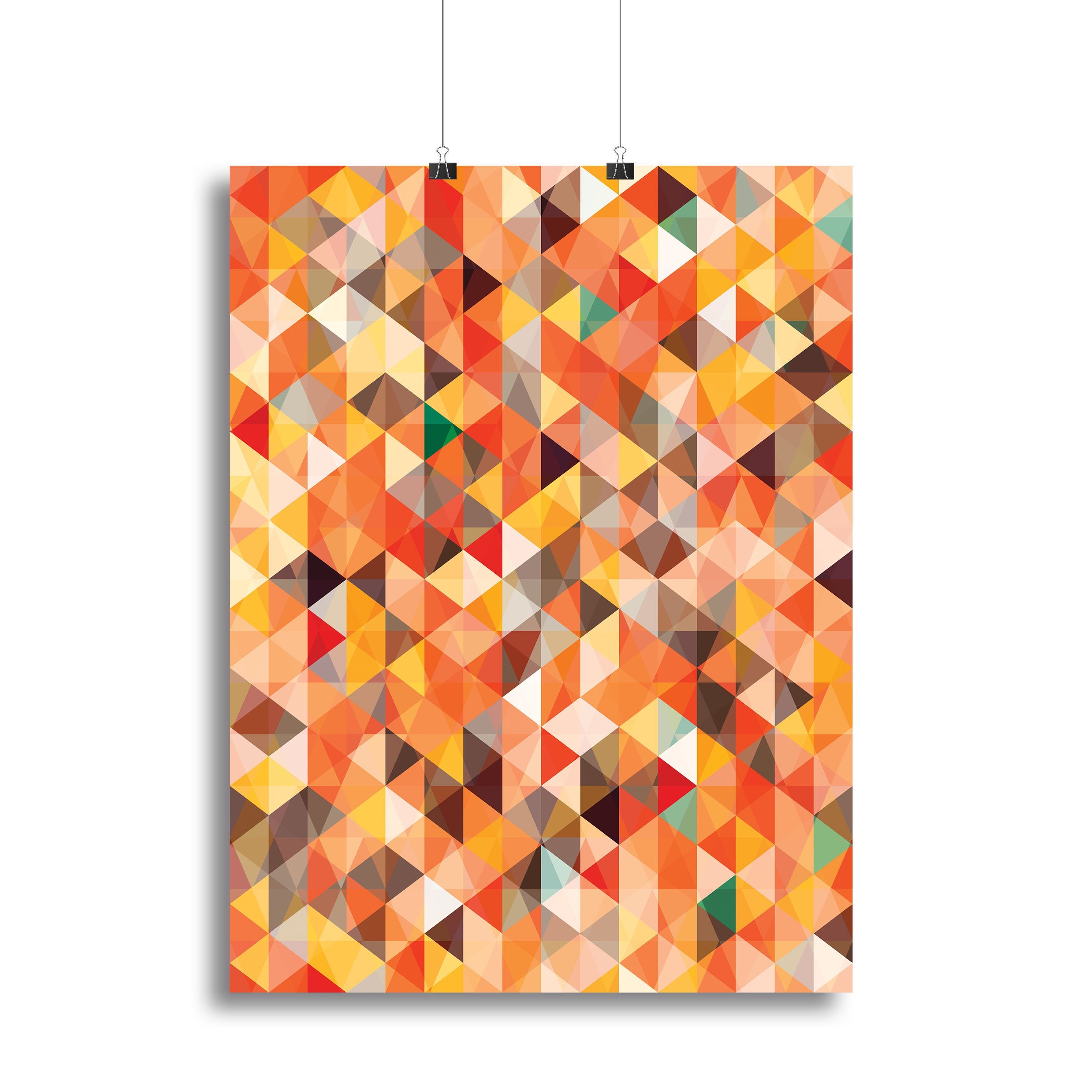 Abstract triangle seamless Canvas Print or Poster