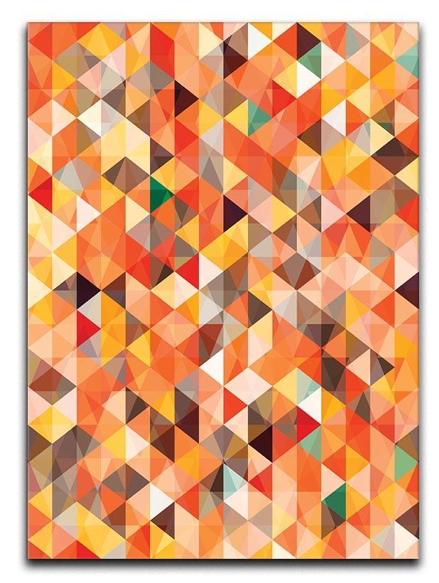 Abstract triangle seamless Canvas Print or Poster  - Canvas Art Rocks - 1