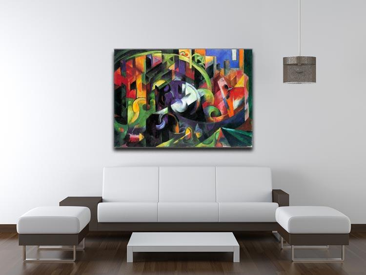 Abstract with cattle by Franz Marc Canvas Print or Poster - Canvas Art Rocks - 4
