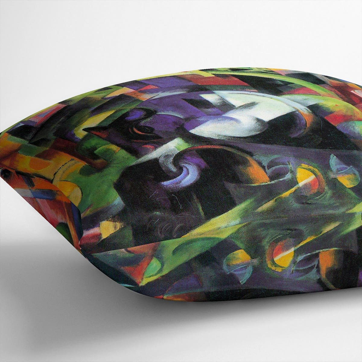 Abstract with cattle by Franz Marc Throw Pillow