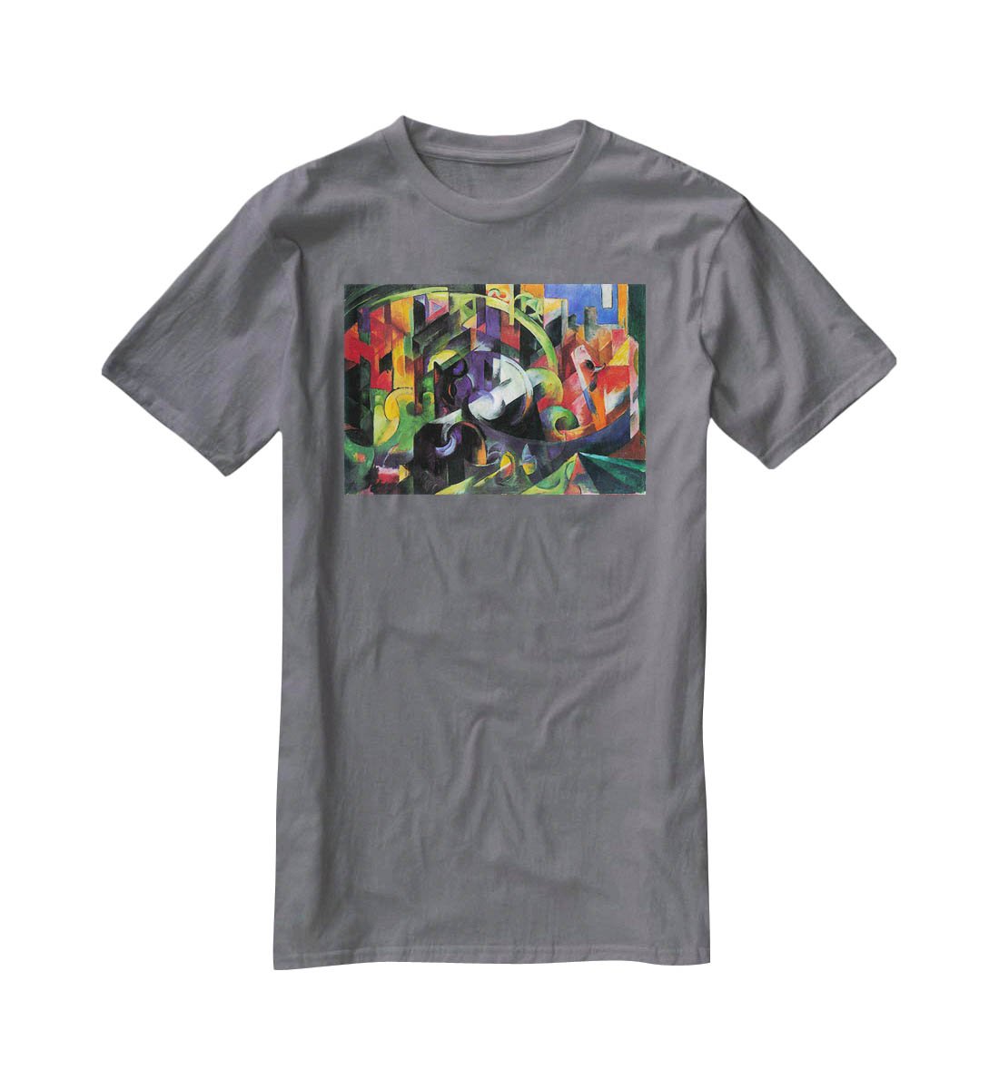 Abstract with cattle by Franz Marc T-Shirt - Canvas Art Rocks - 3