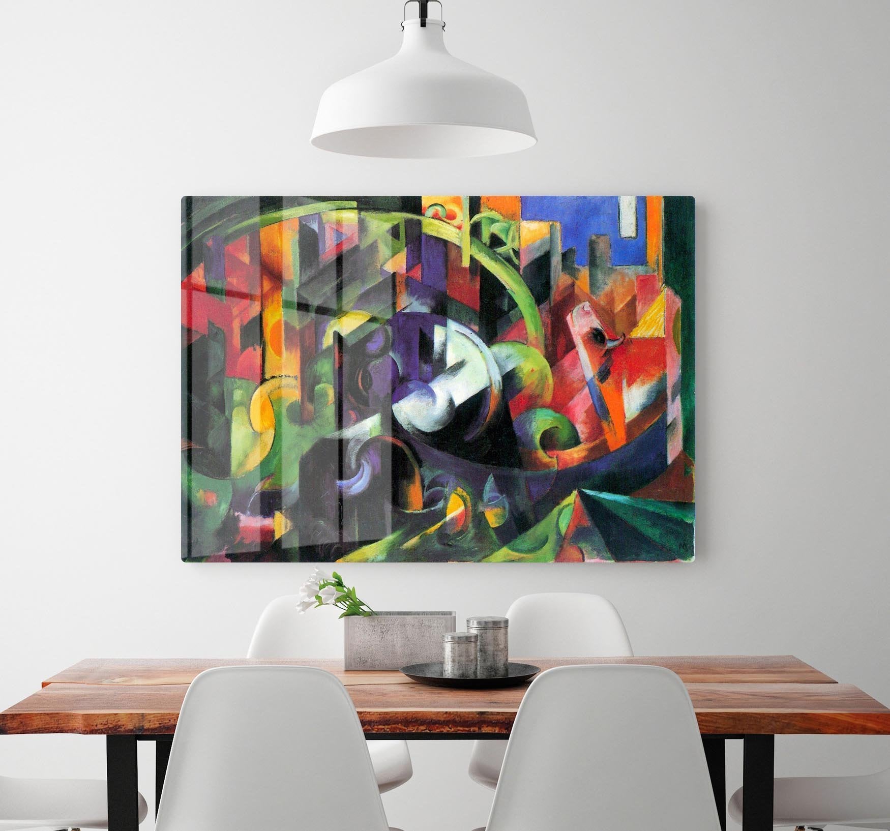Abstract with cattle by Franz Marc HD Metal Print