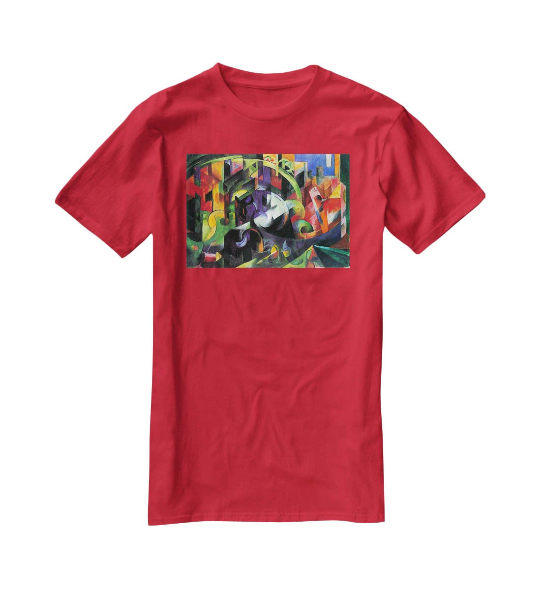 Abstract with cattle by Franz Marc T-Shirt - Canvas Art Rocks - 4