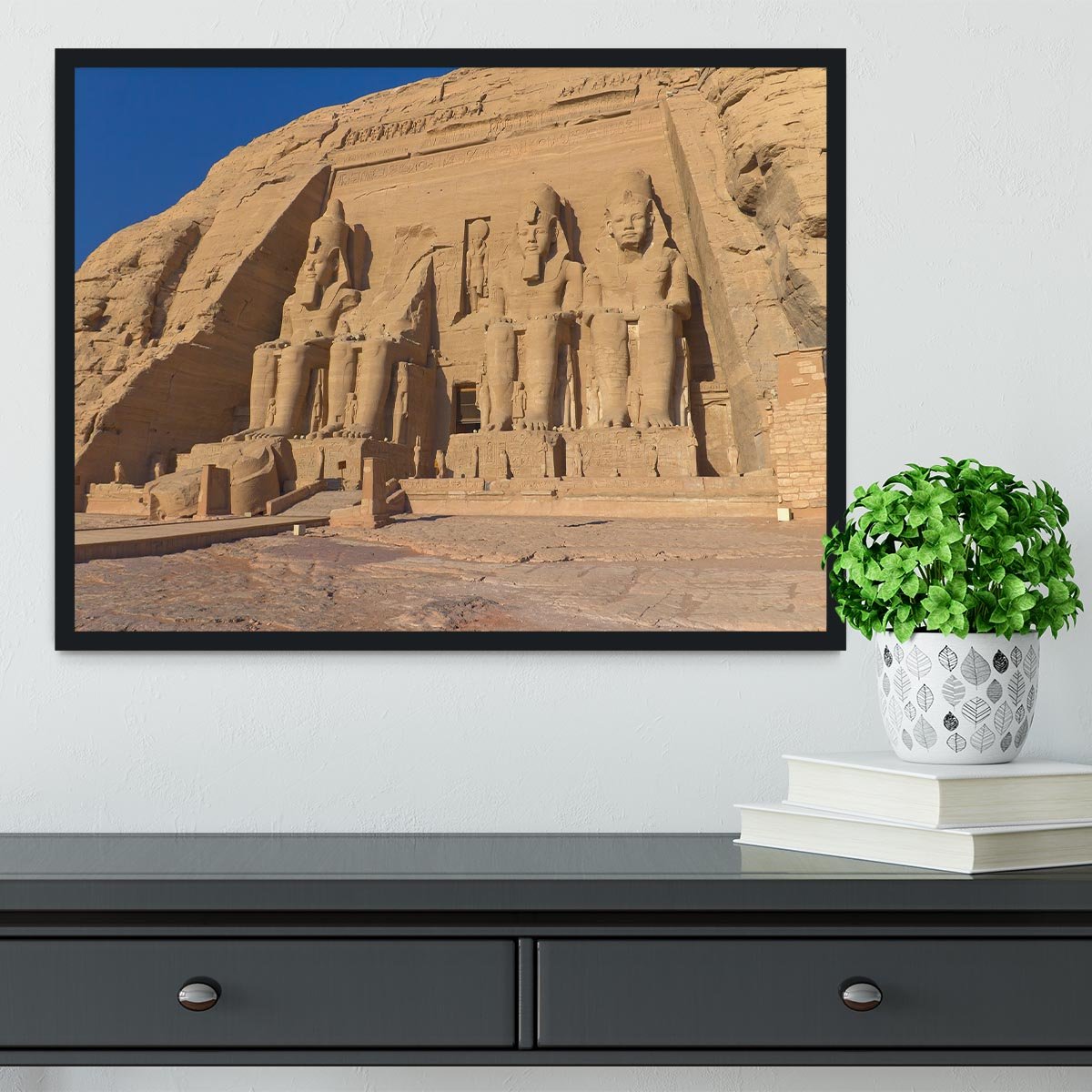 Abu Simbel Temple of King Ramses II Framed Print - Canvas Art Rocks - 2