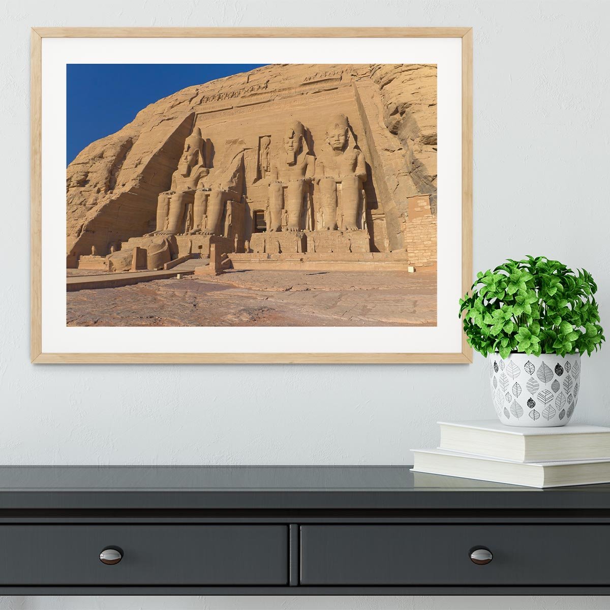 Abu Simbel Temple of King Ramses II Framed Print - Canvas Art Rocks - 3