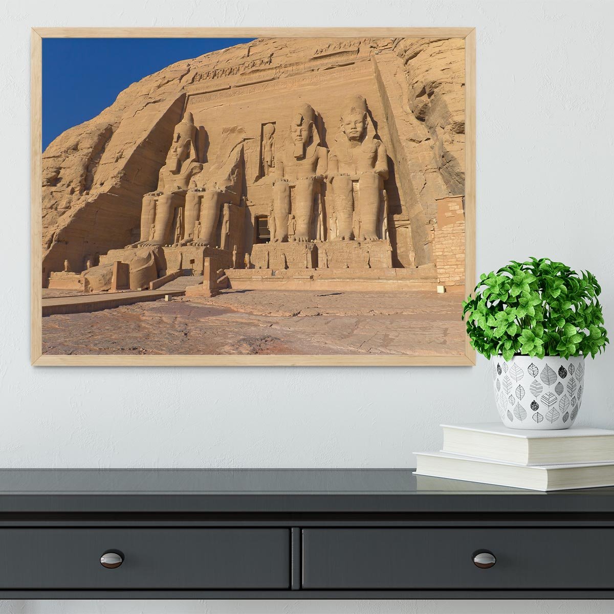 Abu Simbel Temple of King Ramses II Framed Print - Canvas Art Rocks - 4