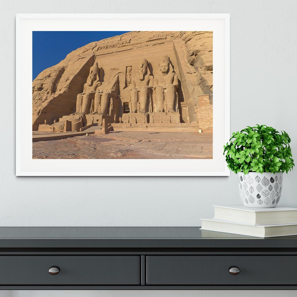 Abu Simbel Temple of King Ramses II Framed Print - Canvas Art Rocks - 5