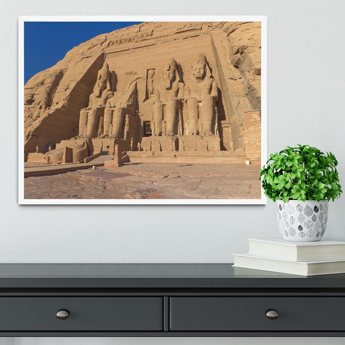 Abu Simbel Temple of King Ramses II Framed Print - Canvas Art Rocks -6