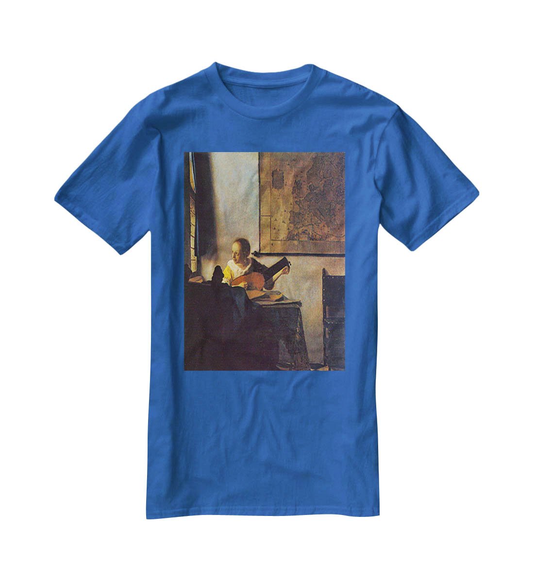 According to the player by Vermeer T-Shirt - Canvas Art Rocks - 2