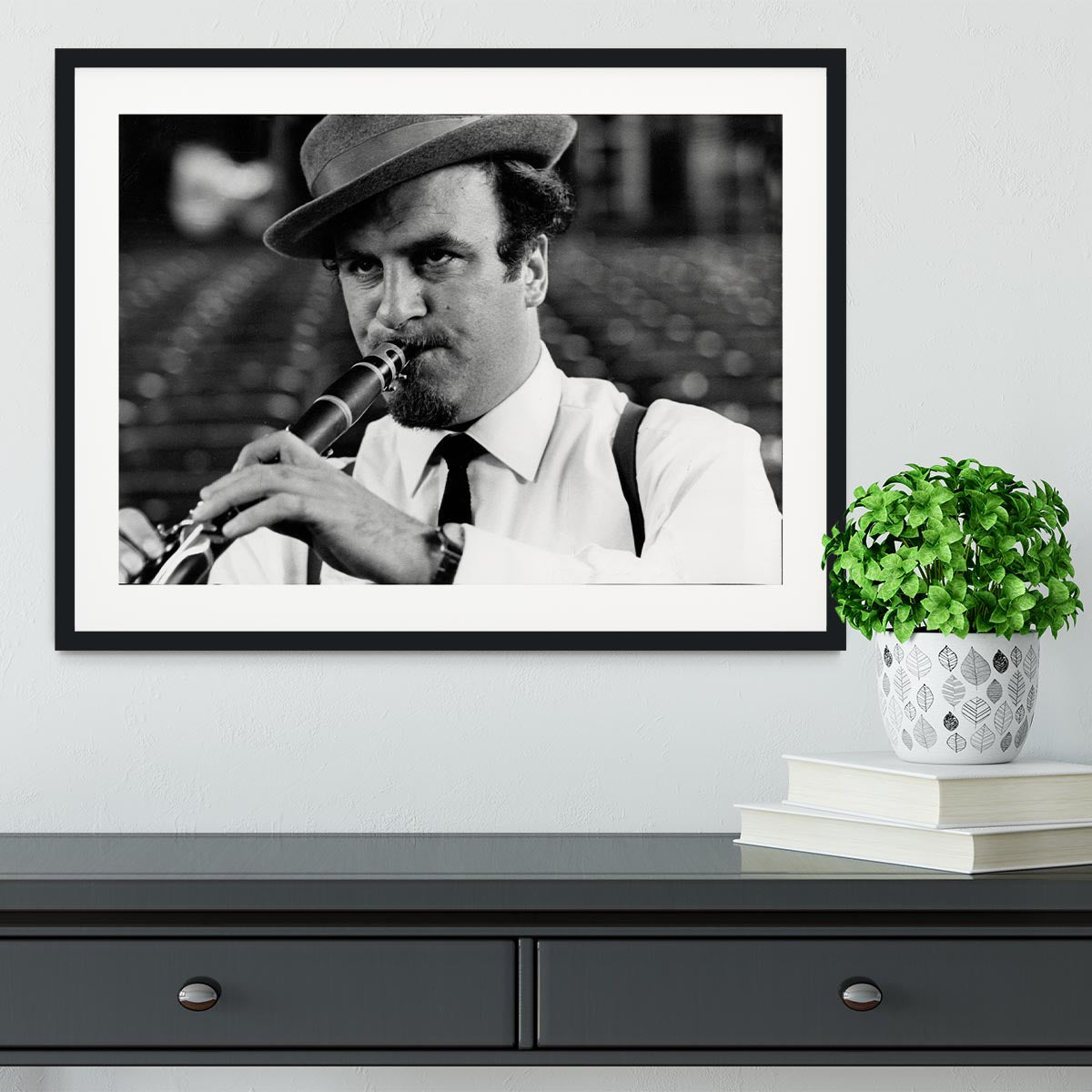 Acker Bilk Framed Print - Canvas Art Rocks - 1