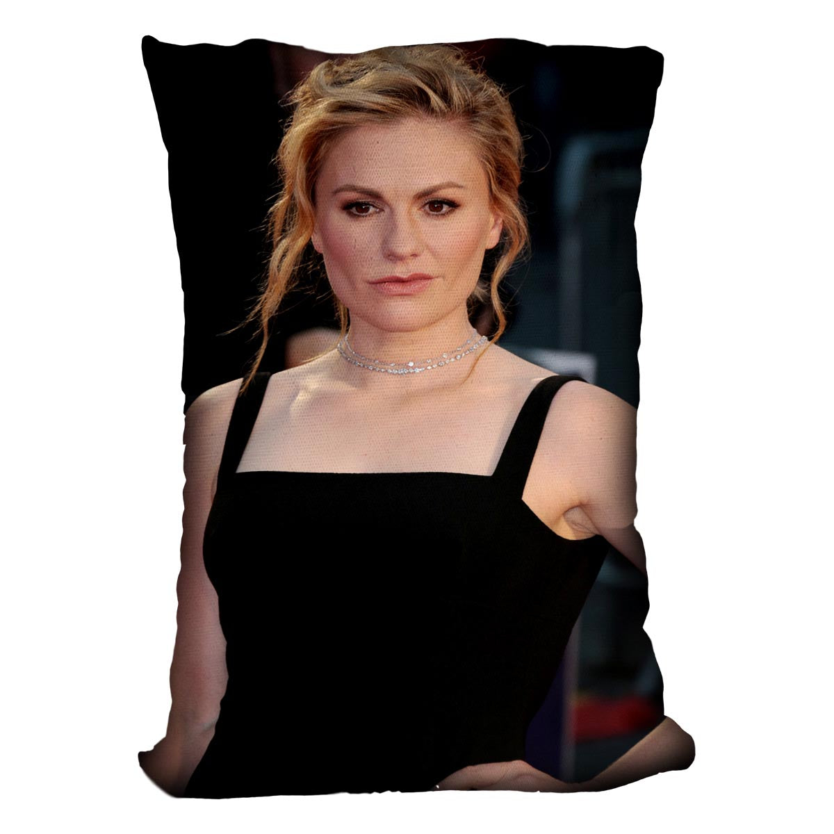 Actress Anna Paquin Cushion - Canvas Art Rocks - 4