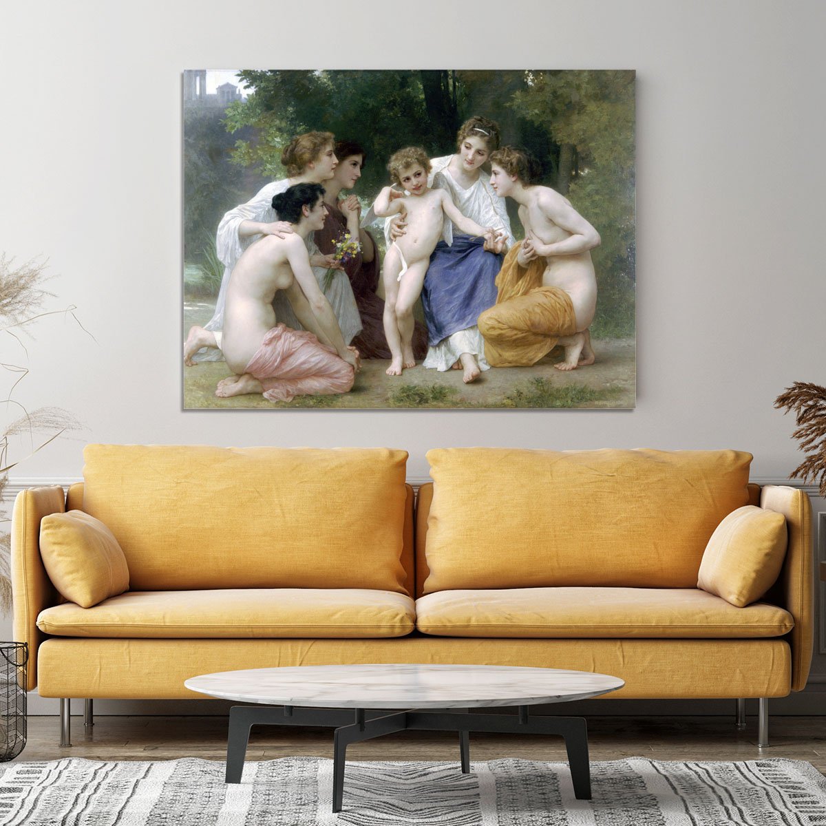 Admiration By Bouguereau Canvas Print or Poster
