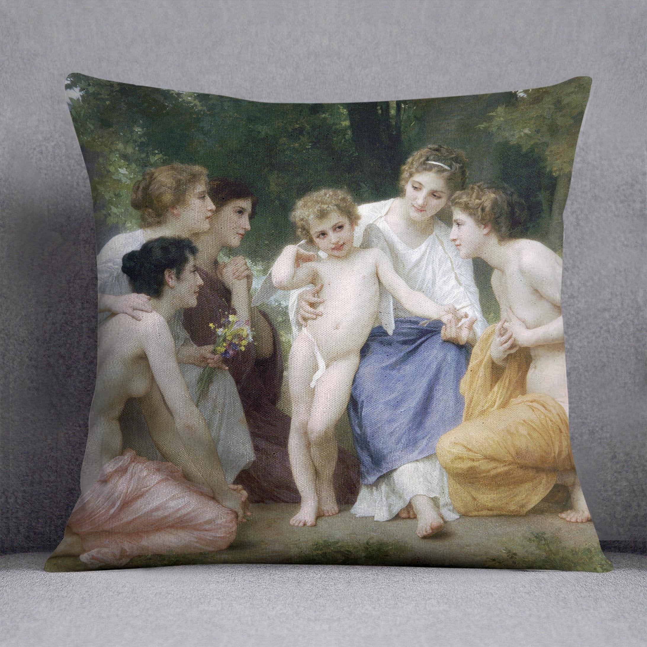 Admiration By Bouguereau Throw Pillow