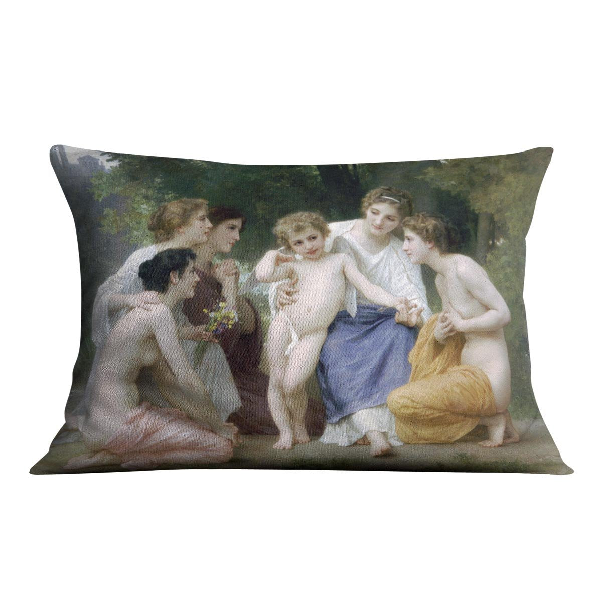 Admiration By Bouguereau Throw Pillow