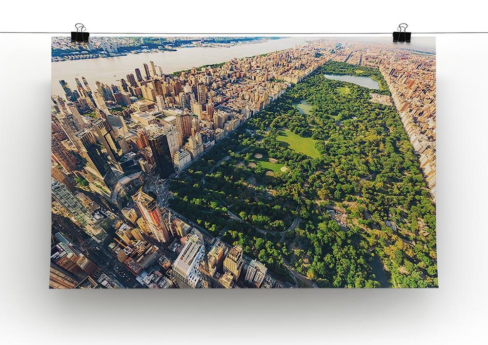 Aerial view looking north up Central Park Canvas Print or Poster - Canvas Art Rocks - 2