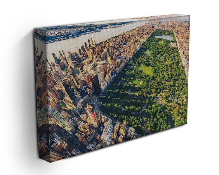 Aerial view looking north up Central Park Canvas Print or Poster - Canvas Art Rocks - 3