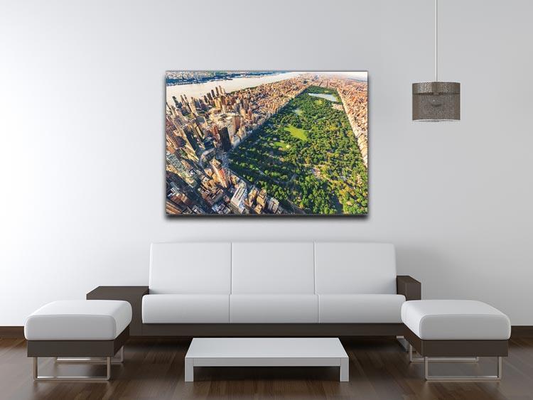 Aerial view looking north up Central Park Canvas Print or Poster - Canvas Art Rocks - 4