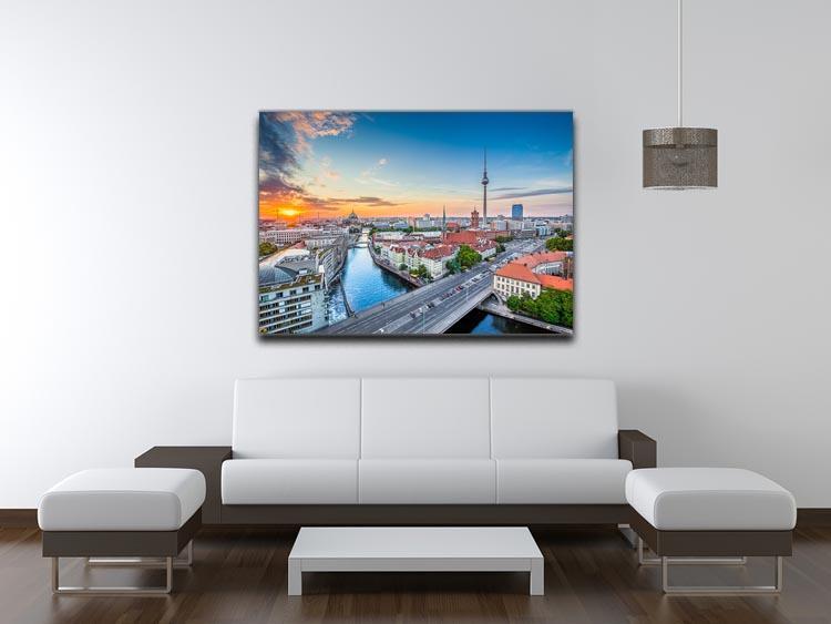 Aerial view of Berlin skyline Canvas Print or Poster - Canvas Art Rocks - 4