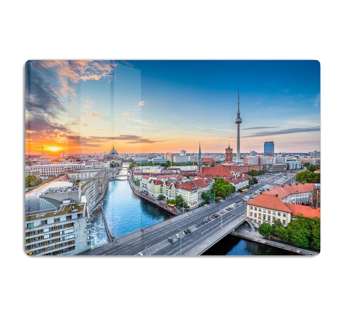 Aerial view of Berlin skyline HD Metal Print