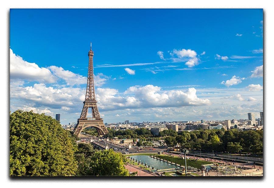Aerial view of the Eiffel Tower Canvas Print or Poster  - Canvas Art Rocks - 1