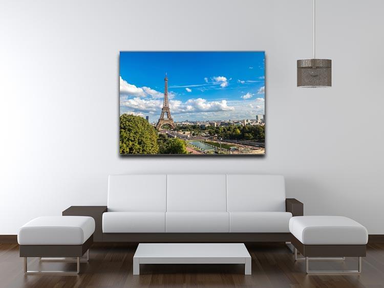 Aerial view of the Eiffel Tower Canvas Print or Poster - Canvas Art Rocks - 4