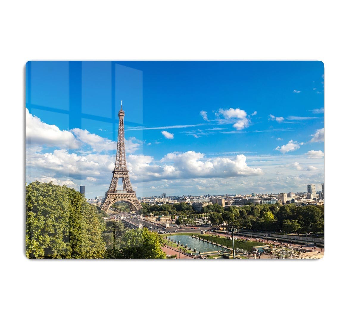 Aerial view of the Eiffel Tower HD Metal Print