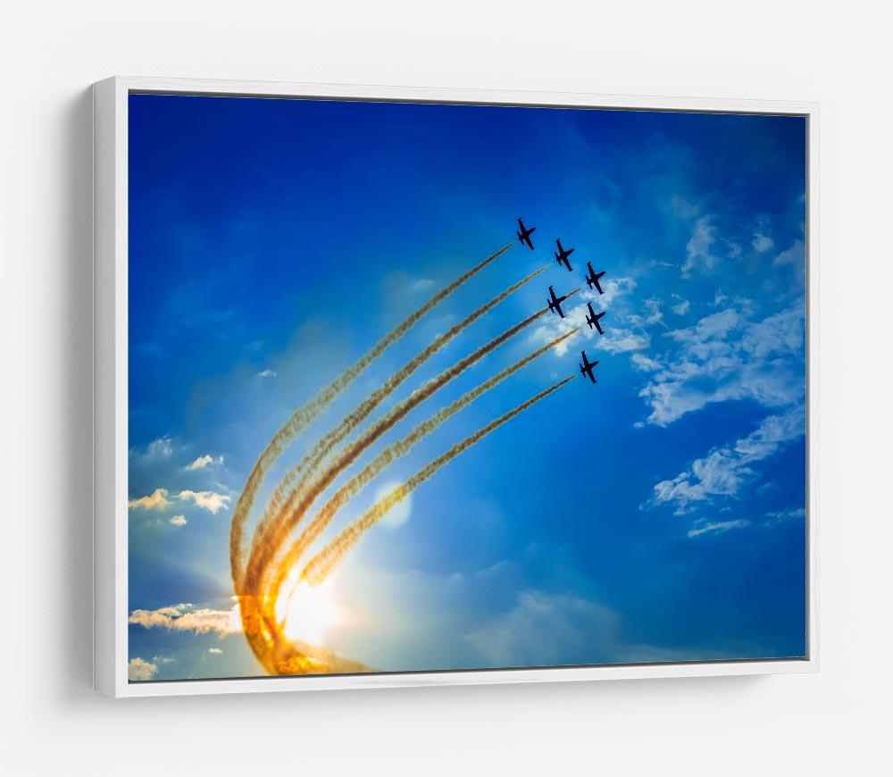 Aerobatic team performs flight HD Metal Print