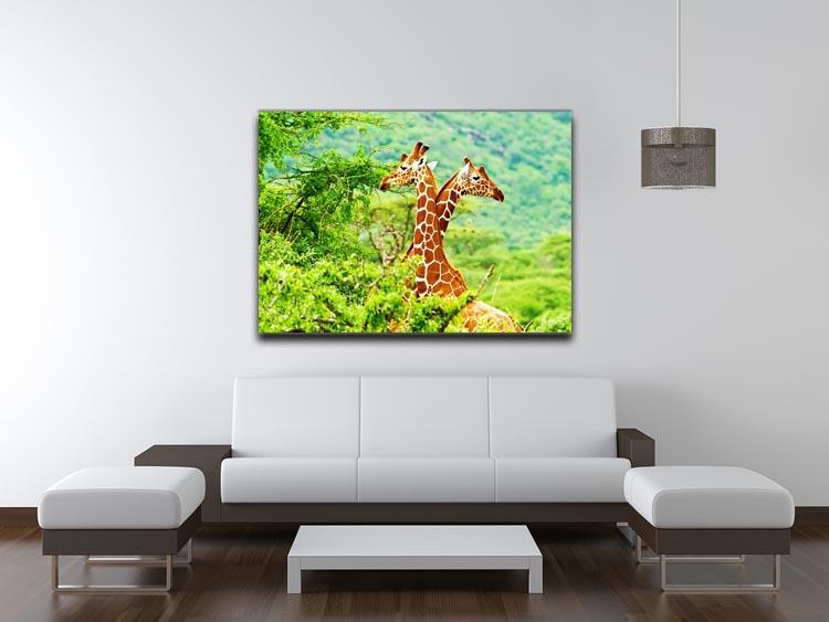 African giraffes family Canvas Print or Poster - Canvas Art Rocks - 4