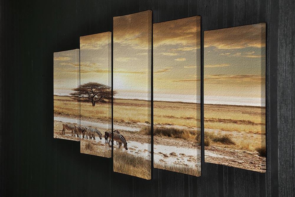 African safari 5 Split Panel Canvas - Canvas Art Rocks - 2