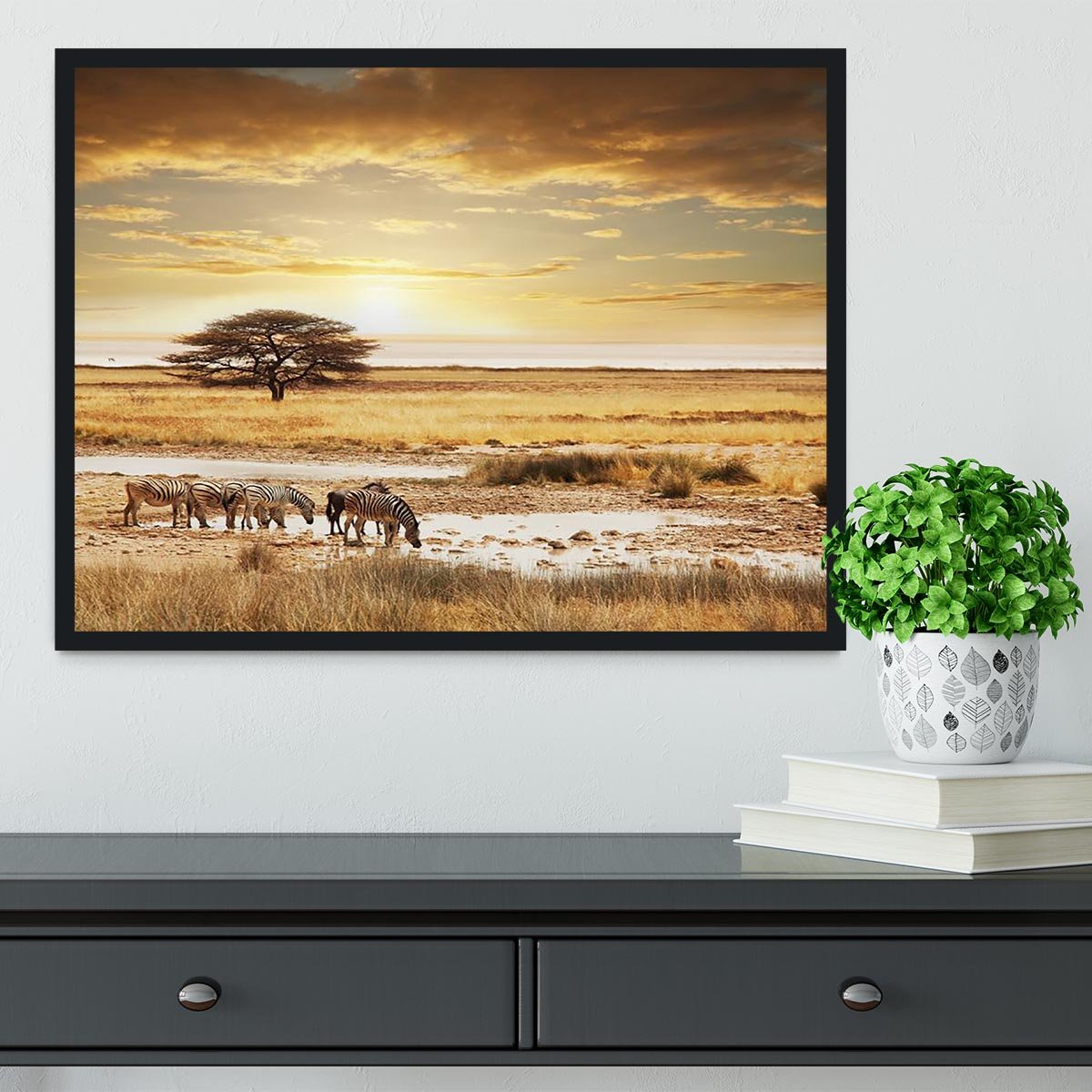 African safari Framed Print - Canvas Art Rocks - 2