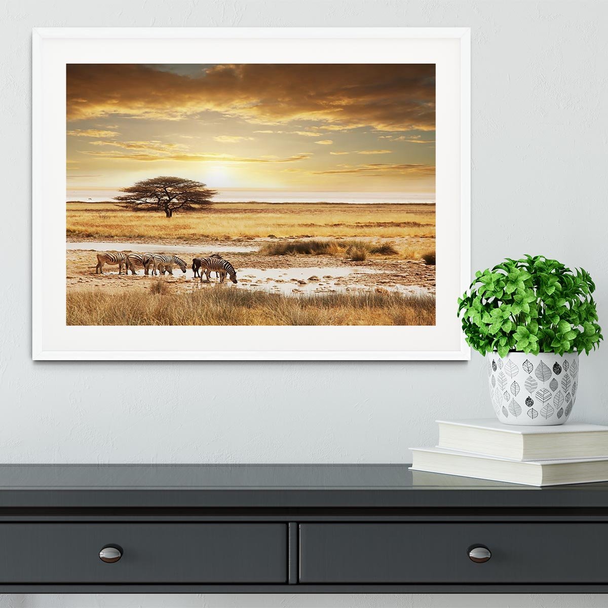 African safari Framed Print - Canvas Art Rocks - 5