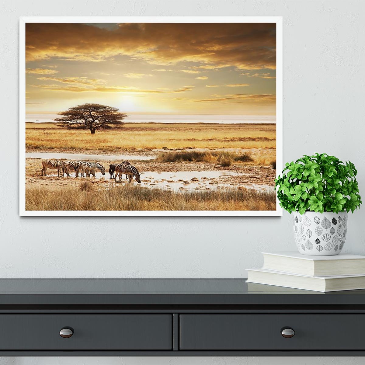 African safari Framed Print - Canvas Art Rocks -6