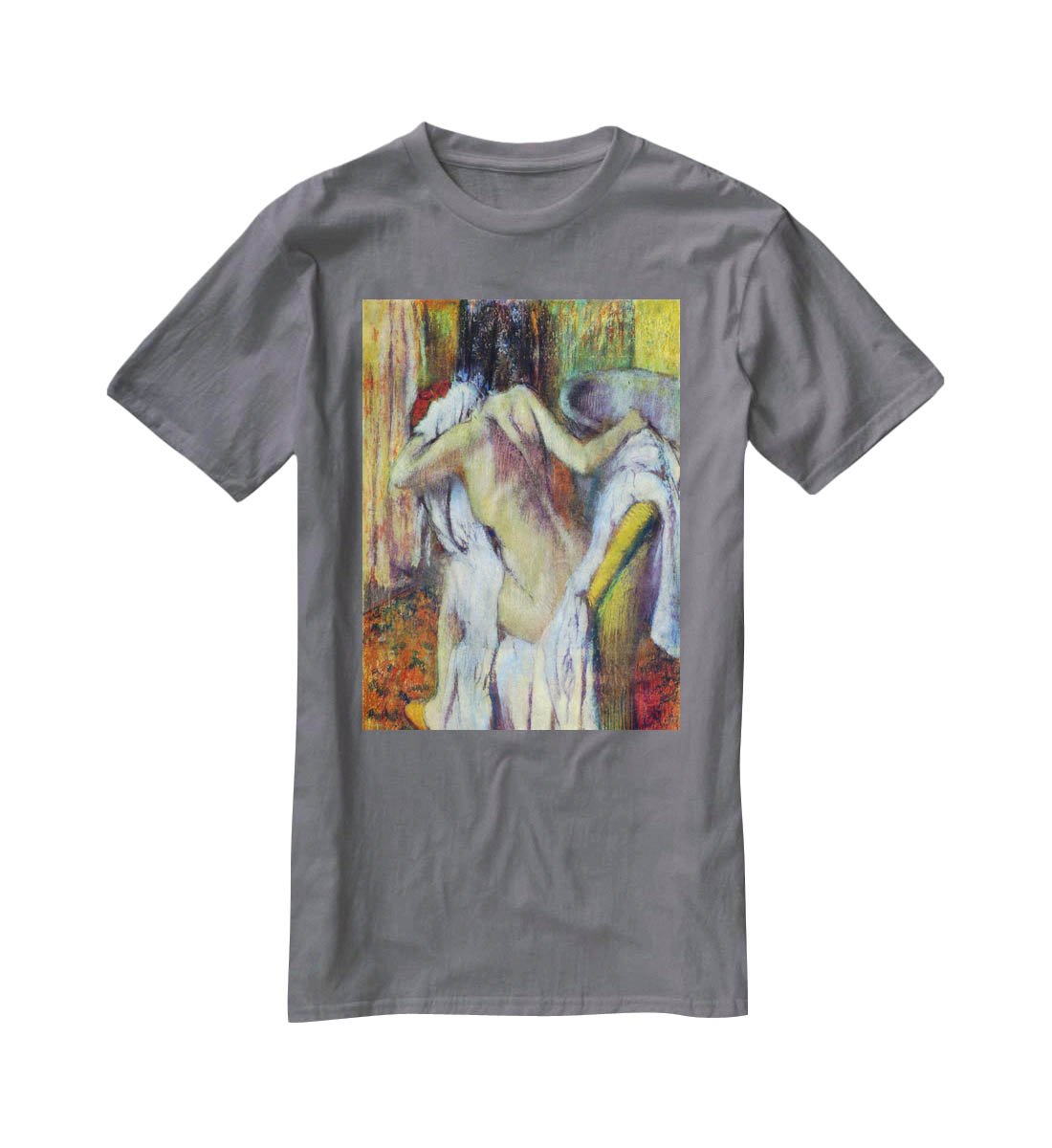 After Bathing 4 by Degas T-Shirt - Canvas Art Rocks - 3