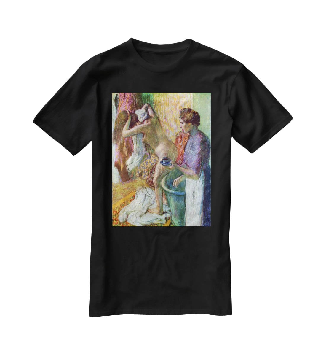 After bathing 1 by Degas T-Shirt - Canvas Art Rocks - 1
