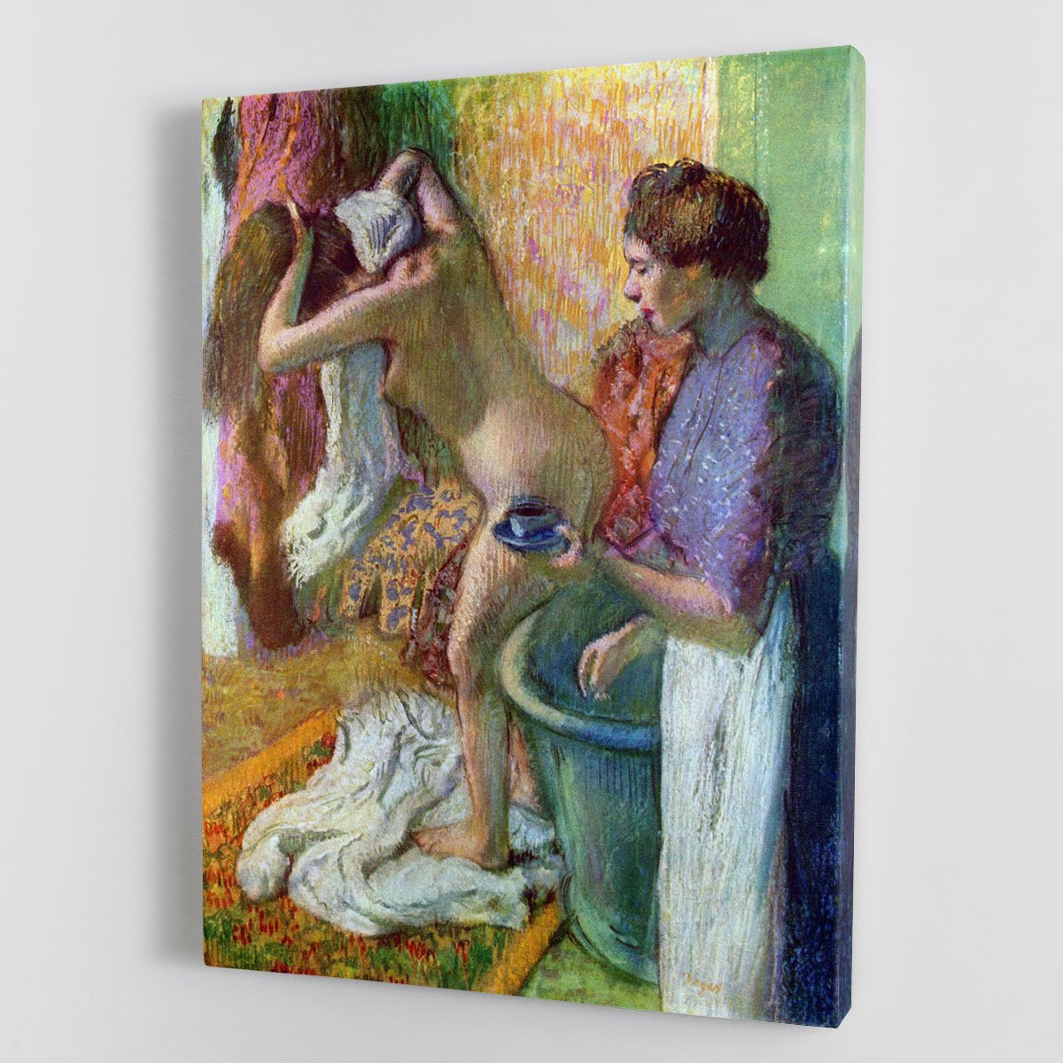 After bathing 1 by Degas Canvas Print or Poster