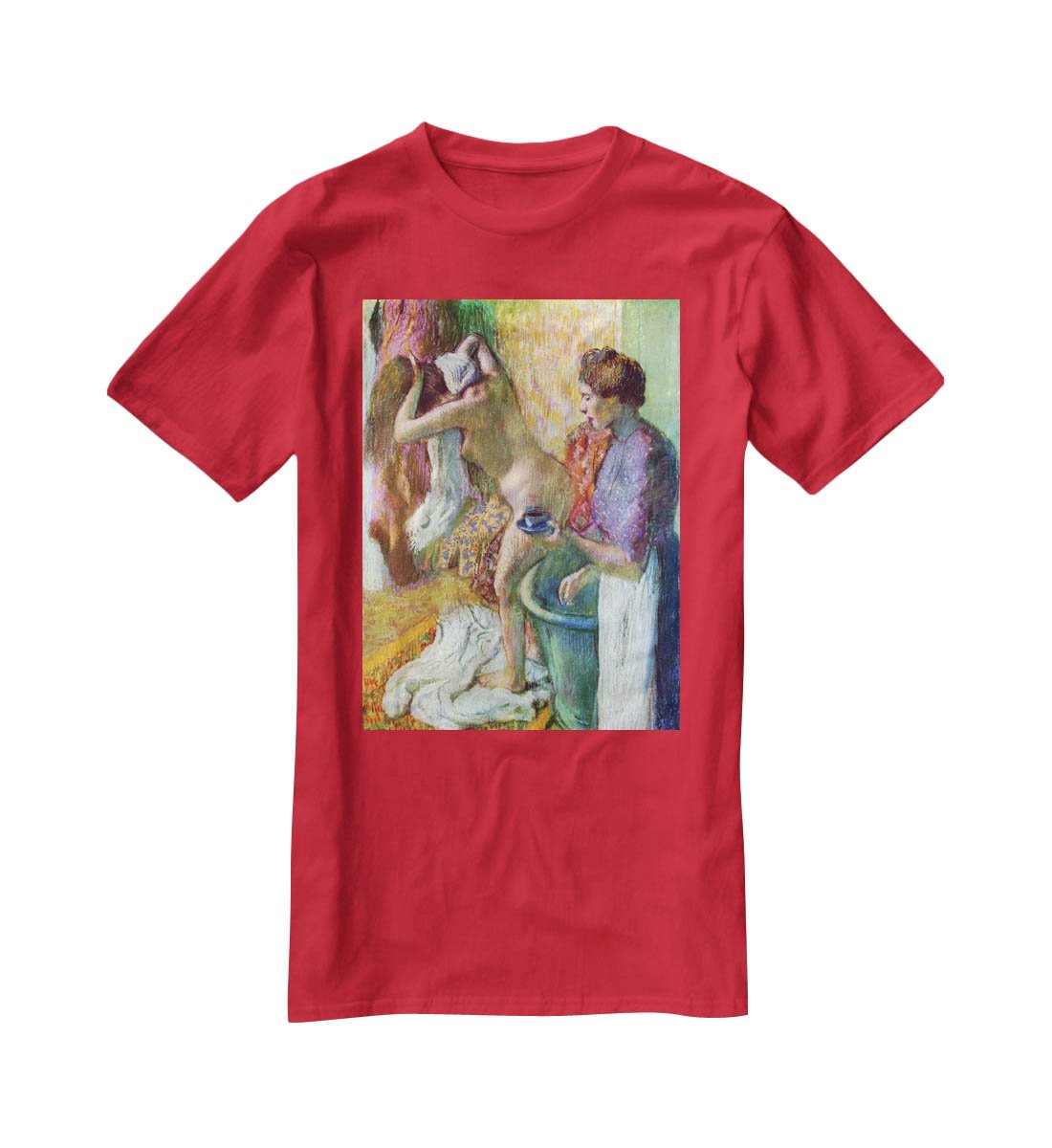 After bathing 1 by Degas T-Shirt - Canvas Art Rocks - 4