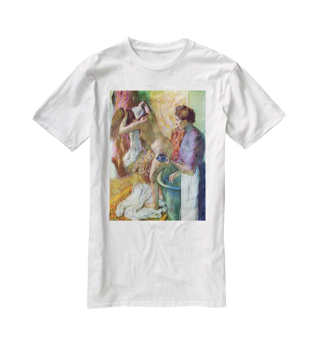 After bathing 1 by Degas T-Shirt - Canvas Art Rocks - 5