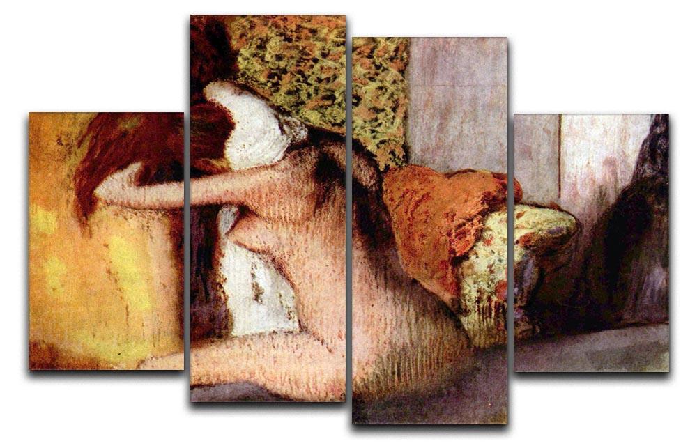 After bathing 2 by Degas 4 Split Panel Canvas - Canvas Art Rocks - 1